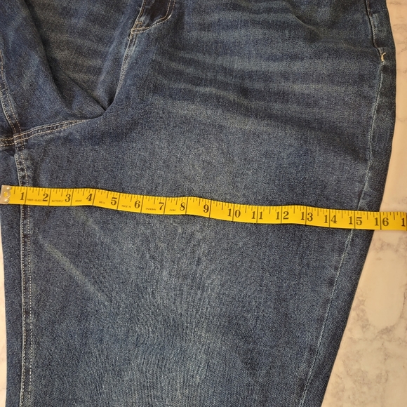 BP High Rise Mom Jean Dark Wash Distressed 18 - Picture 11 of 13